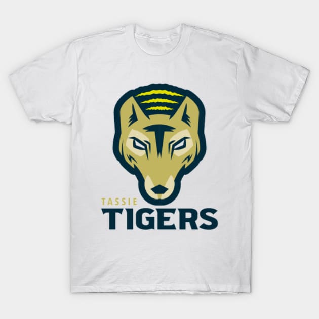 Tassie Tigers T-Shirt by zachbrayan